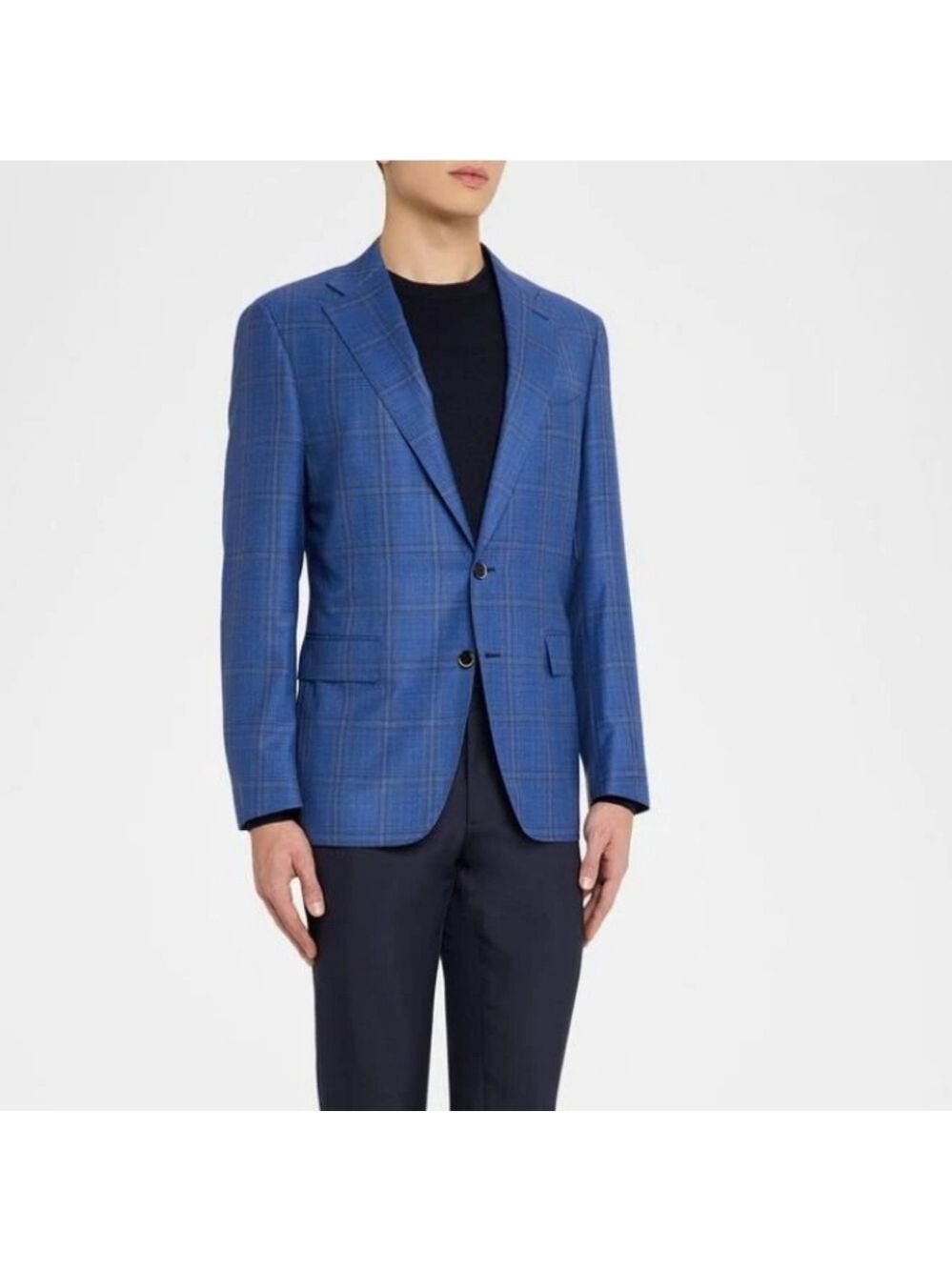 Canali Mens Blue Wool Sportscoat Blazer 54 R LIKE NEW